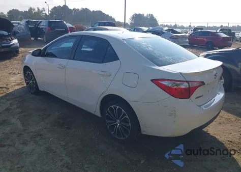 2016 Toyota Corolla S Plus from USA, damaged, VIN 2T1BURHE6GC551017